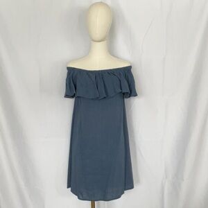 Madewell chambray off the shoulder dress size S